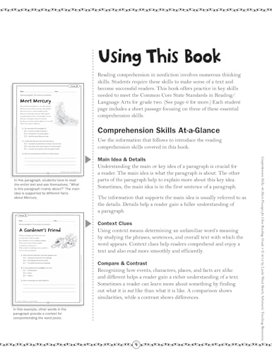 Comprehension Skills: 40 Short Passages for Close Reading: Grade 2
