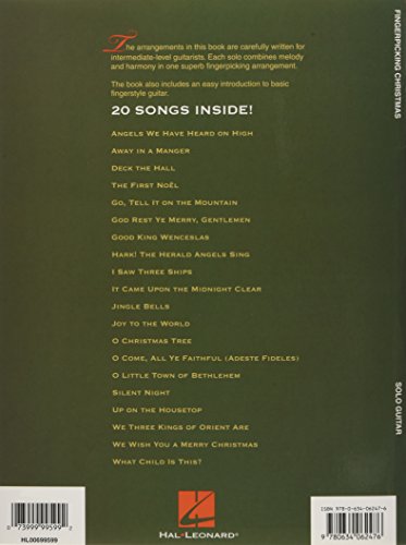Fingerpicking Christmas: 20 Carols Arranged for Solo Guitar in Notes & Tablature