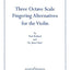 Three Octave Scale Fingering Alternatives for the Violin