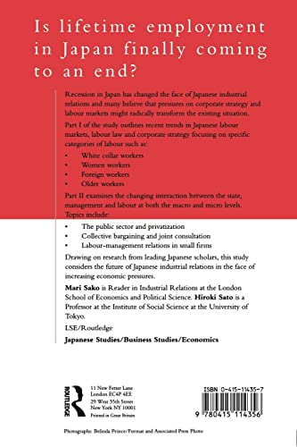Japanese Labour and Management in Transition: Diversity, Flexibility and Participation (Routledge/London School of Economics & Political Science)