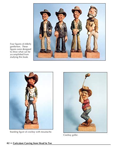Caricature Carving from Head to Toe: A Complete Step-by-Step Guide to Capturing Expression and Humor in Wood (Fox Chapel Publishing)