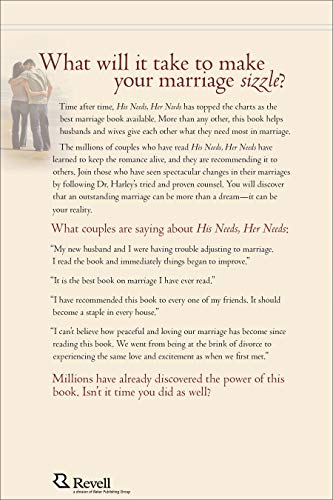 His Needs, Her Needs: Building an Affair-Proof Marriage