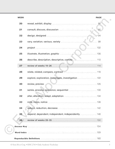 Daily Academic Vocabulary, Grade 4 Teacher Edition