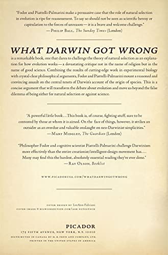 What Darwin Got Wrong — back cover