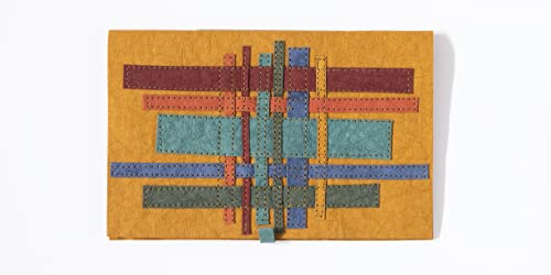 kraft-tex Designer Sampler 6 Deep, Rich Colors Hand-Dyed & Prewashed: Kraft Paper Fabric, 6 Sheets 8.5" x 11''