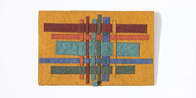 kraft-tex Designer Sampler 6 Deep, Rich Colors Hand-Dyed & Prewashed: Kraft Paper Fabric, 6 Sheets 8.5" x 11''
