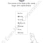 Grammar and Punctuation, Grade 1