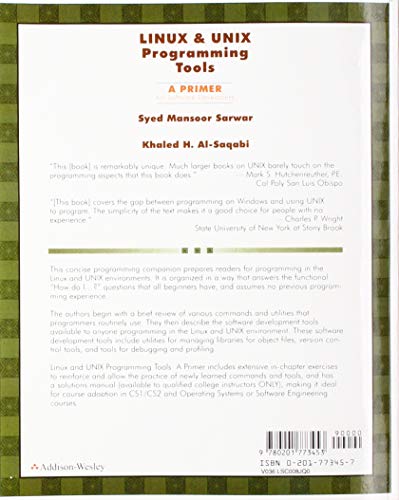 LINUX & UNIX Programming Tools: A Primer for Software Developers