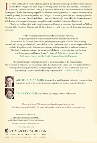Breakthrough: Elizabeth Hughes, the Discovery of Insulin, an