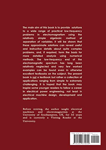 LOW-FREQUENCY APPLICATIONS OF ELECTROMAGNETICS - with particular reference to electrical machines — back cover