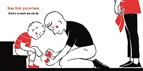 Now That You're Here: A High Contrast Book For Newborns (A Love Poem Your Baby Can See)