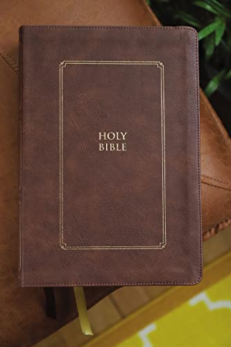 KJV, Thompson Chain-Reference Bible, Large Print, Leathersoft, Brown, Red Letter, Comfort Print