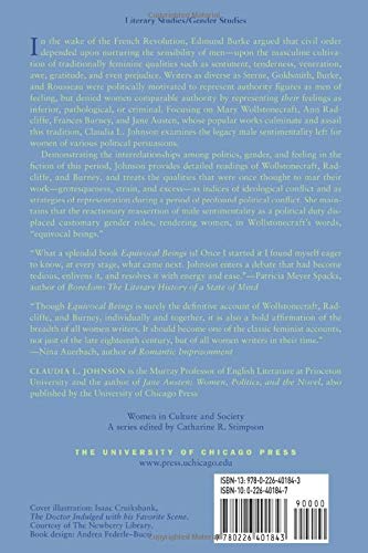 Equivocal Beings: Politics, Gender, and Sentimentality in the 1790s--Wollstonecraft, Radcliffe, Burney, Austen (Women in Culture and Society)