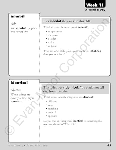 A Word a Day, Grade 2 Teacher Edition