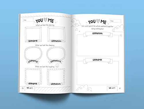 Between Grandma and Me: A Guided Journal For Boys And Their Grandmas To Create A Precious Memory Book Together! (Gift For Boys or Grandmas)
