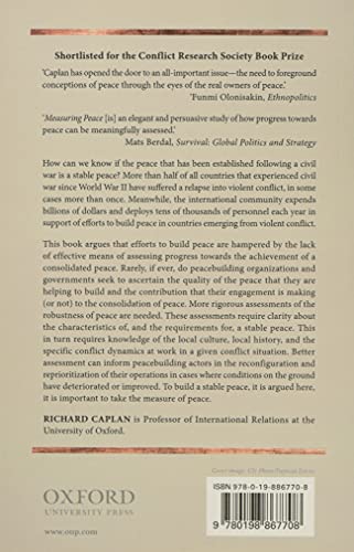 Measuring Peace: Principles, Practices, and Politics