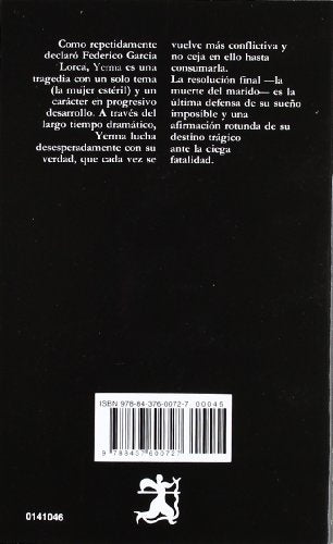 Yerma: Poema tragico en tres actos y seis cuardos (Spanish Edition)