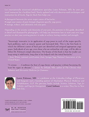 Yoga for Back Pain by Fishman MD, Loren