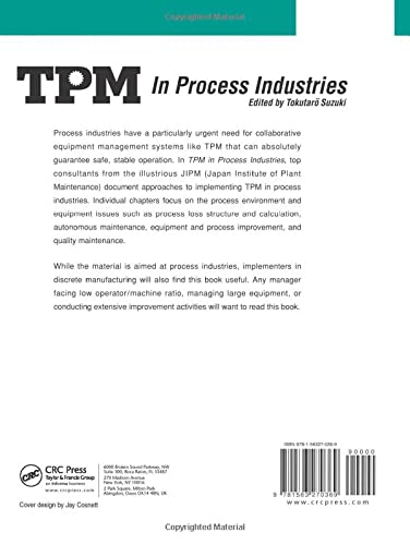 TPM in Process Industries (Step-By-Step Approach to TPM Impl