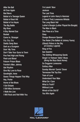 Johnny Cash Guitar Chord Songbook  58 Classic Hits with Lyrics and Chord Diagrams  Play Folsom Prison Blues, Ring of Fire and I Walk the Line  Sheet Music for Guitarists