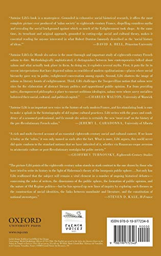 The World of the Salons: Sociability and Worldliness in Eighteenth-Century Paris