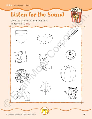 Skill Sharpeners: Reading, Grade Kindergarten Workbook