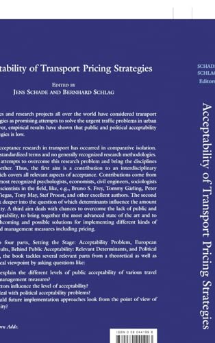 Acceptability of Transport Pricing Strategies (0)