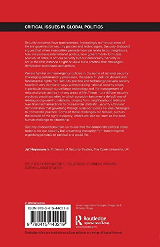 Security Unbound: Enacting Democratic Limits (Critical Issues in Global Politics) — back cover