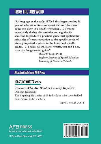 Skills for Success: A Career Education Handbook for Children and Adolescents with Visual Impairments