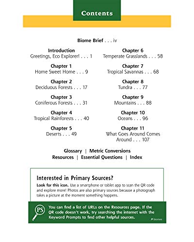 Biomes: Discover the Earths Ecosystems with Environmental Science Activities for Kids
