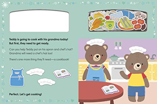 Let's Cook with Teddy: With 20 colorful felt play pieces (Funtime Felt)