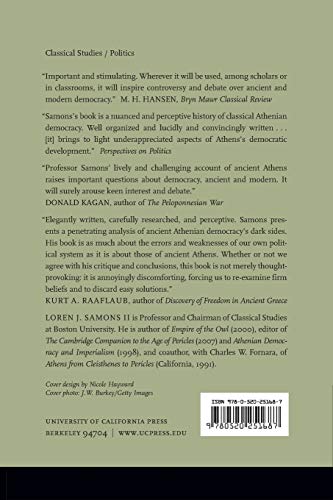 What's Wrong with Democracy?: From Athenian Practice to American Worship — back cover