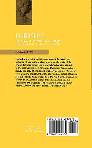 Euripides Plays: 2: Cyclops; Hecuba; Iphigenia in Aulis; Trojan Women (Classical Dramatists)