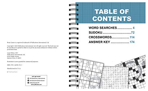Brain Games - 3-In-1: Word Search, Sudoku, Crosswords