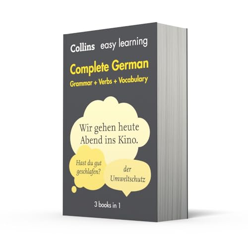 Complete German Grammar Verbs Vocabulary: 3 Books in 1 (Collins Easy Learning)