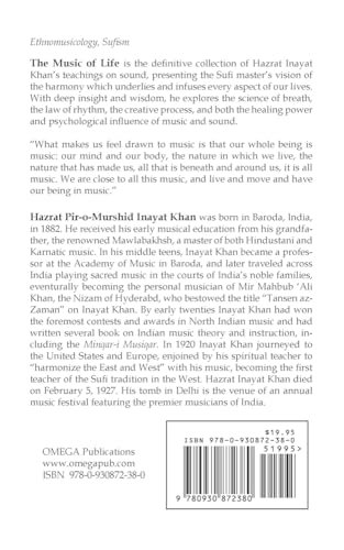 The Music of Life (Omega Uniform Edition of the Teachings of Hazrat Inayat Khan) — back cover