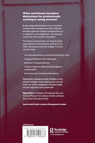 Professionalism, Boundaries and the Workplace