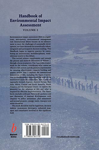 Handbook of Environmental Impact Assessment, Vol. 2: Environmental Impact Assessment in Pracice: Impact and Limitations
