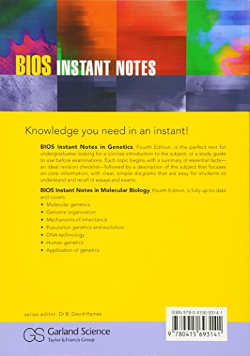Genetics: Fourth edition (Instant Notes)