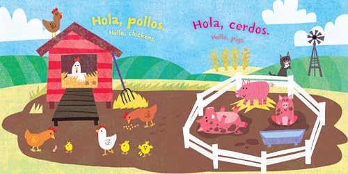 Indestructibles: Hola, granja! / Hello, Farm!: Chew Proof  Rip Proof  Nontoxic  100% Washable (Book for Babies, Newborn Books, Safe to Chew) (Spanish Edition)