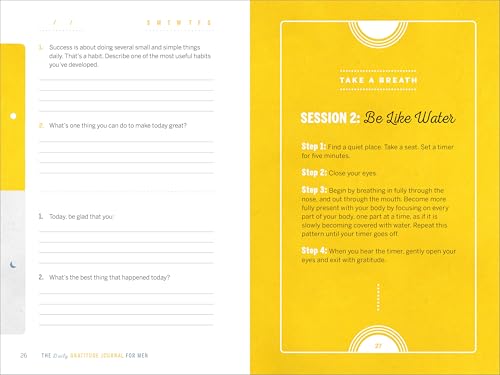 The Daily Gratitude Journal for Men: 90 Days of Mindfulness and Reflection