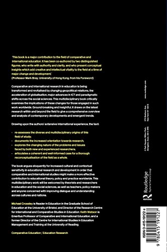 Comparative and International Research In Education: Globalisation, Context and Difference