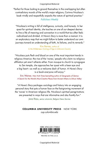 A None's Story: Searching for Meaning Inside Christianity, Judaism, Buddhism, and Islam