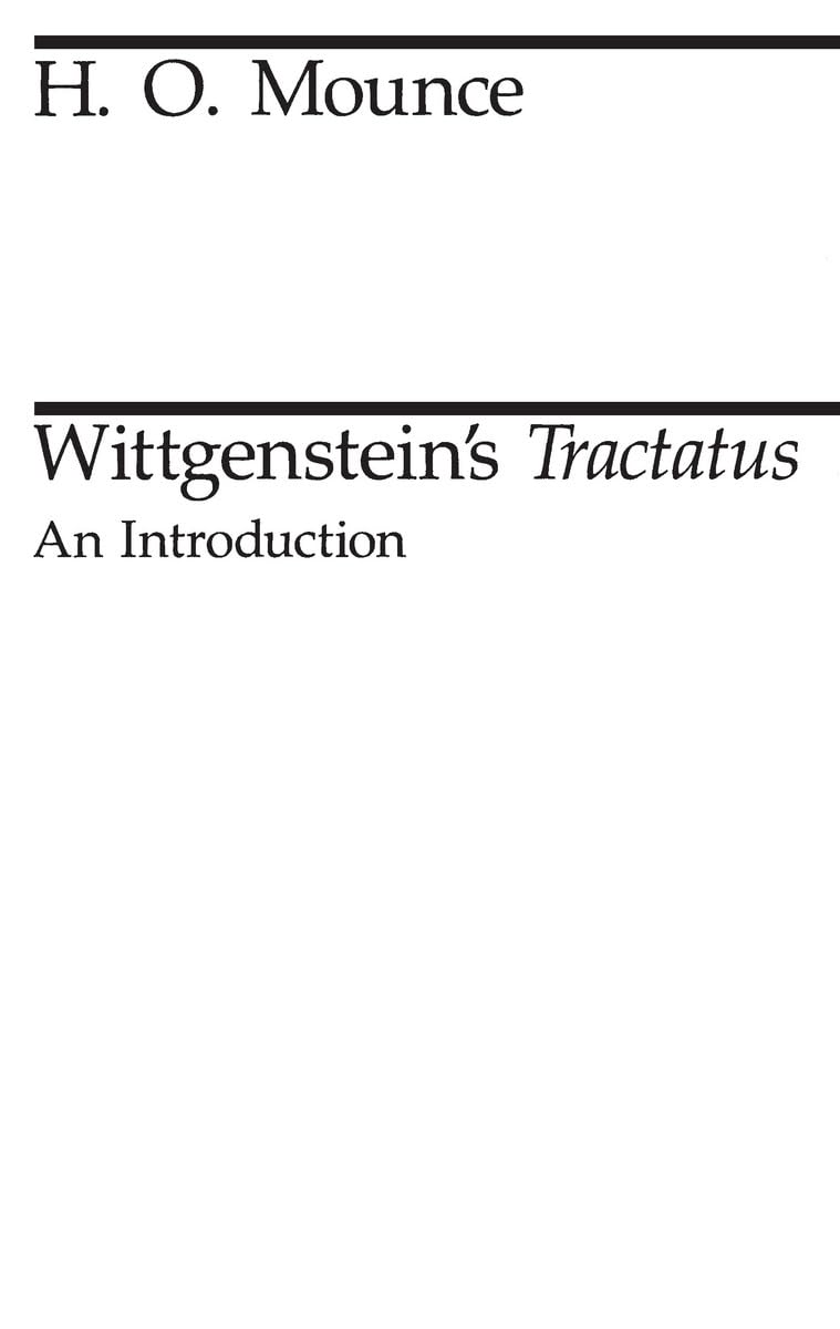 Wittgenstein's Tractatus: An Introduction (Midway Reprints)