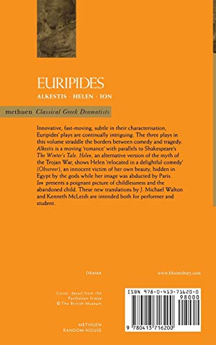 Euripides Plays: 3: Alkestis; Helen; Ion (Classical Dramatists)