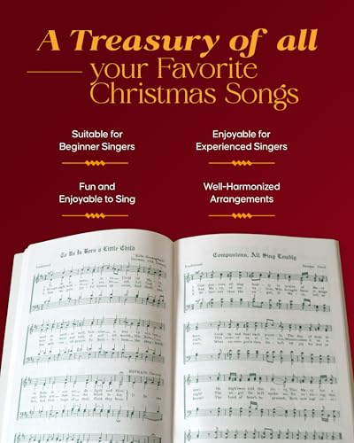 Christmas in Song - Christmas Music Book with 108 Traditional Holiday Songs - Christmas Sheet Music Collection for Children and Adults
