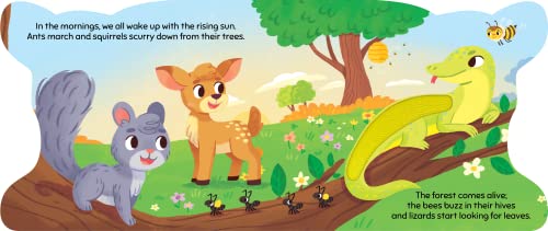 Little Hippo Books Forest Days with Deer - Touch and Feel Board Book - Sensory Board Book