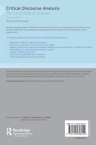 Critical Discourse Analysis: The Critical Study of Language