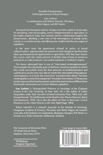 Socialist Entrepreneurs: Embourgeoisement in Rural Hungary