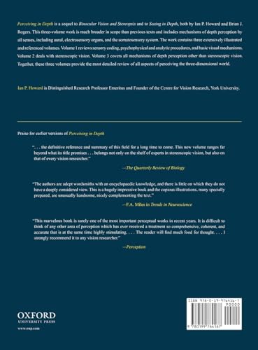 Perceiving in Depth, Volume 3: Other Mechanisms of Depth Perception (Oxford Psychology Series)